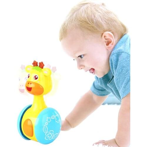 Baby Rattles Tumbler Doll Baby Toys Sweet Bell Music Roly-poly Learning Education Toys Gifts Baby Bell Baby Toys Birthday Gift