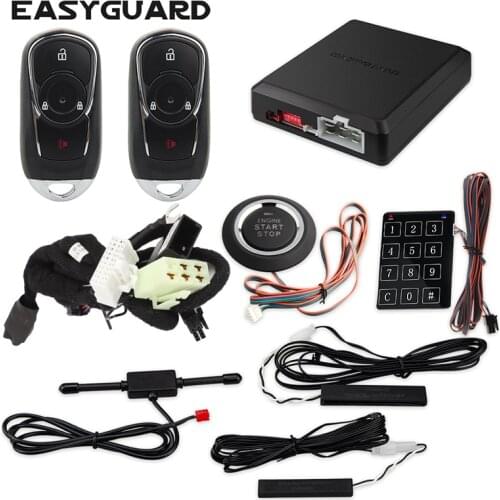 EASYGUARD CAN BUS Plug & Play fit for Jeep Compass Caliber Patriot 2012-15 PKE car alarm system remote starter push button start