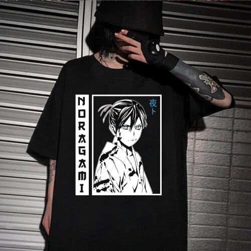 Yato T-Shirt Anime Noragami Graphic Short Sleeve Funny Harajuku Shirt Tops