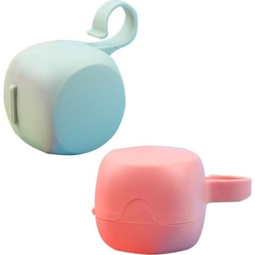 Pacifier storage box Portable Teether nipple Case Soother Container Holder dust-proof Hangable