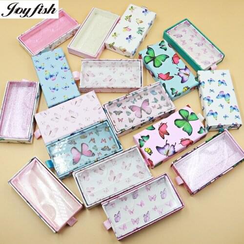 10/30pcs wholesale Butterfly Paper Lash packaging box Paper lash boxes packaging 3D mink lashes Luxury empty case with tray