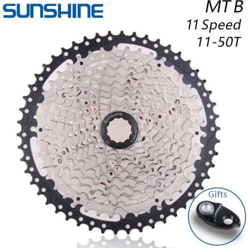 SUNSHINE 11S 11-50T Freewheel BMX Mountain Bike Cassette 11 Speed Flywheel Bicycle Accessories Compatible With SL-M9000 M8000