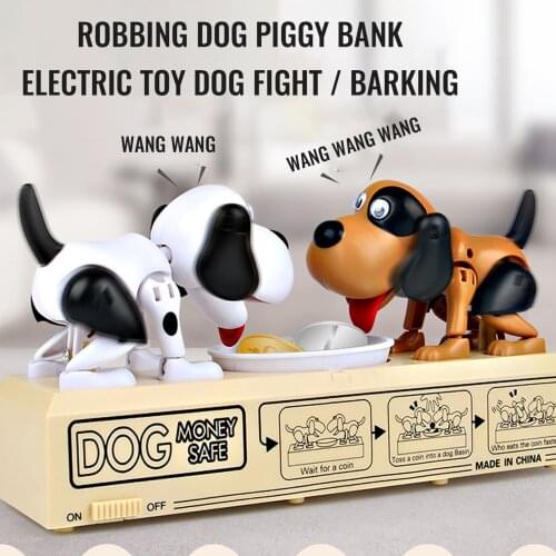 Money Saving Box Stealing Coin Dog Bank Automated Dog Steal Coin Bank Bank Money Saving Box Gift Funny Money Boxes