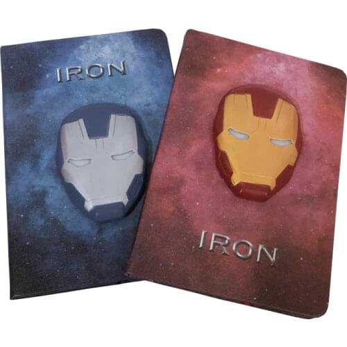 Leather Cover Notebook Loose-leaf Lattice Journal Schedule Book Case Binder Stationery Set School Accessories For Kid Boy Gift