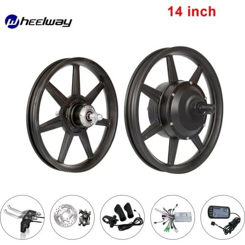 14 inch 36V48V250W electric bicycle motor drive wheel one motor wheel assembly Bicicleta brushless gear electric bicycle