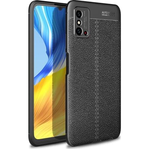 Litchi Texture Leather PU Silicone Soft Case for Honor X10 Max Full Cover Shockproof Bumper Case Shell