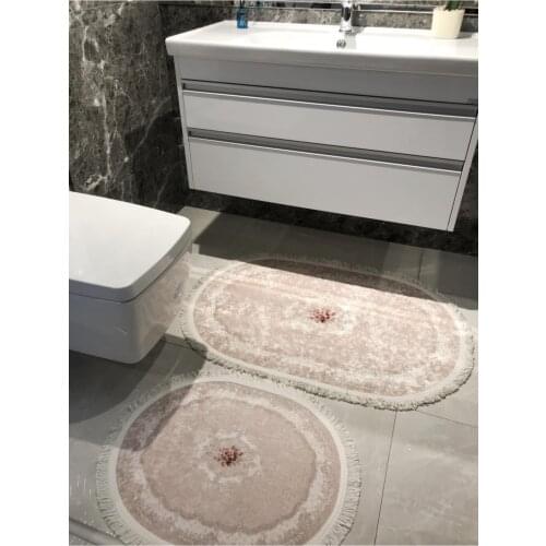 Latex Floor Waterproof Bath Mat Set