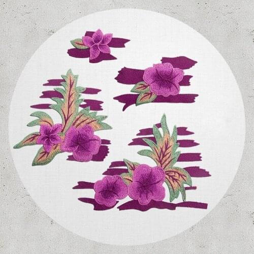 Newquality embroidered flower patches for clothes such a jack,parches bordados sewing on patches for clothing