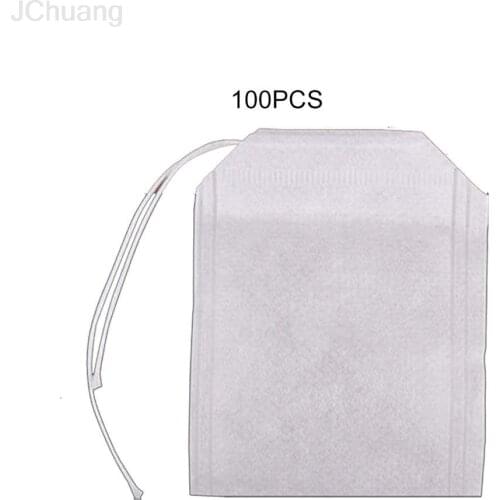 100pcs Disposable Tea Filter Bags Tea infusers Empty Drawstring Seal Filter Tea Bags Drawstring Herb Loose Tea bag
