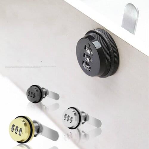 3 Digits code mailbox metal and wooden box Wardrobe Shoe Cabinet Desk Drawer Password Lock 20mm free gift hole opener