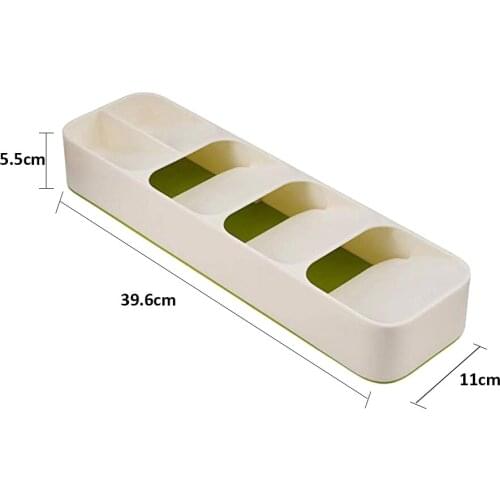 Cutlery Storage Tray Knife Holder Tableware Organizer Spoon Fork Storage Box Plastic Container plateau Knife Block Holder