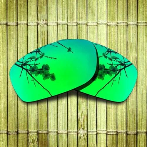 Polarized Replacement Lense For-Oakley Fives Squared Sunglasses Frame True Color Mirrored Coating - Green Options