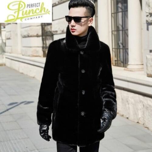 Natural Mink Fur 2021 Coat Winter Jacket Men Clothes Mens Real Shearling Warm Outwear Veste Homme N-2 YY762