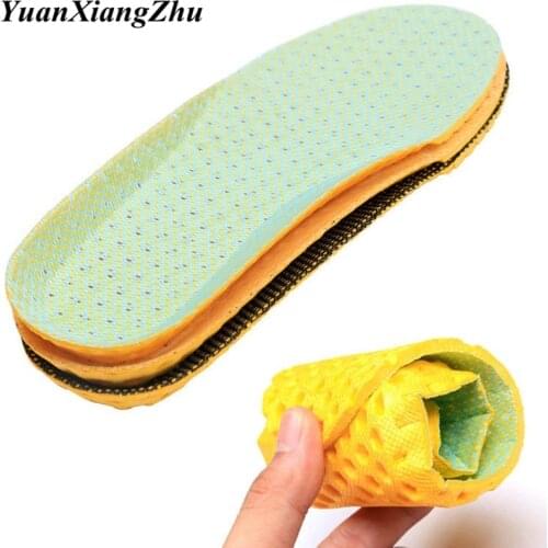 1Pair Breathable Deodorant Shoe Insoles Running Cushion Insole Sport Memory Foam Insoles for Sneakers Insert Arch Support