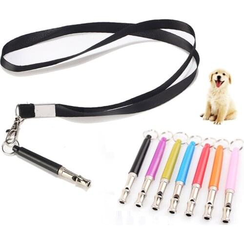 Dog Whistle to Stop Barking-Jinzhao Dog Training Adjustable Pitch Ultrasonic Bark Control Tool in Black Color with Free Lanyard