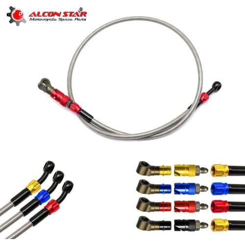 Alconstar- 4 Color Motorcycle AN3 Brake Caliper Quick Removal Cover Disassembly 800mm-1200mm Cable Replace Brake Line Connector