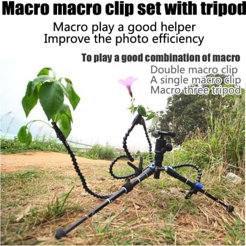 Three tripod clip super combination of macro , play a good helper kakas k-60