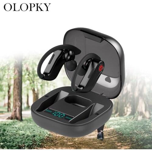 TWS Led Screen Bluetooth 5.0 Earphones Sport Wireless Headphones Big Power Bass Headset TWS Handsfree Earbuds With Micrphone