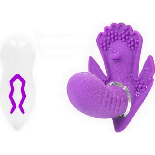 USB Charged Butterfly Vibrator Female Masturbation Wearable Remote Butterfly Vibrator Panties Adult Erotic Toy Sex Products