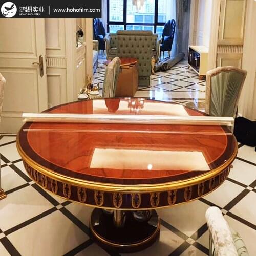 HOHOFILM 90cmx200cm 2Mil Furniture Vinyl Scratch Proof Oil Proof Film Table sticker Cabinet Table Kitchen Sticker with glue