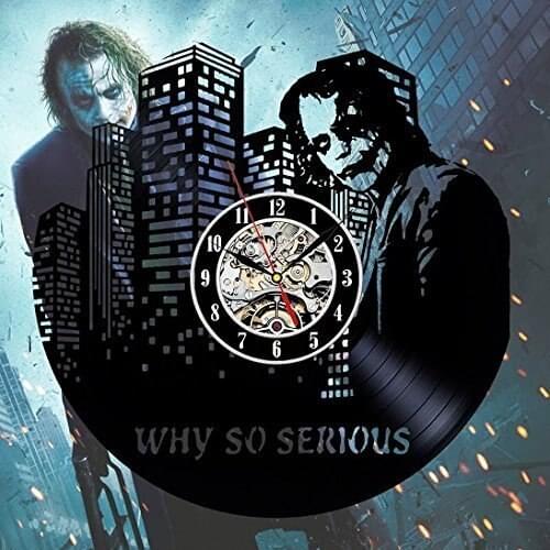 Vinyl Record Design Wall Clock Movie Characters Home Decoration