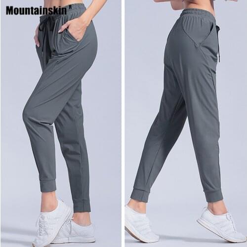 Mountainskin Quick Dry Hiking Elastic Women Camping Ice Silk Running Pant Fishing Breathable Outdoor Climbing ThinTrousers VA911