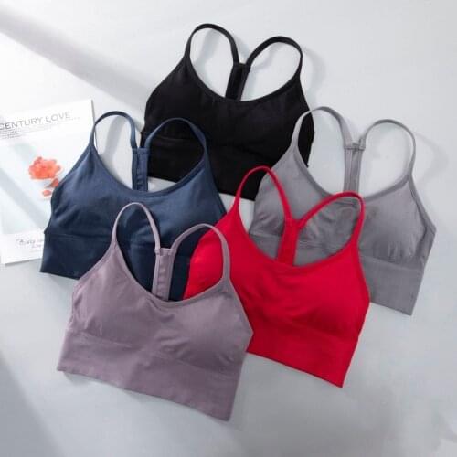 Women Plus Size Y-shaped Beauty Back Sports Bras Shockproof Fitness Yoga Without Steel Ring Ladies Underwear Sexy Bralette I07