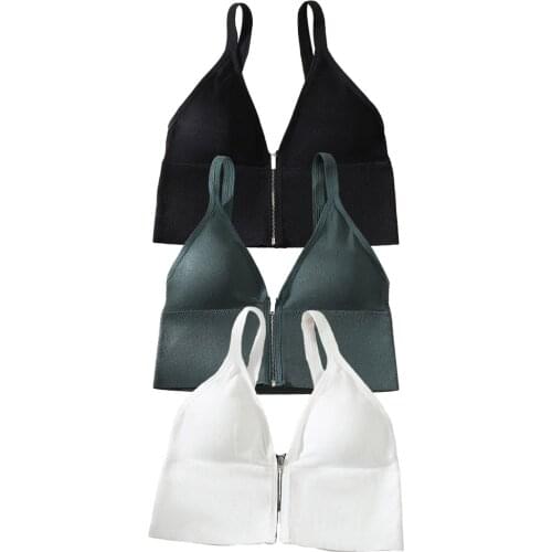 Women Removable Pad Tank Top Racerback Sports Bras Breathable Lingerie with Massage Pad Push Up Bras