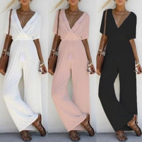 Womens Casual Sleeveless Bodycon Romper Jumpsuit Club Bodysuit Long Pants Beachwear