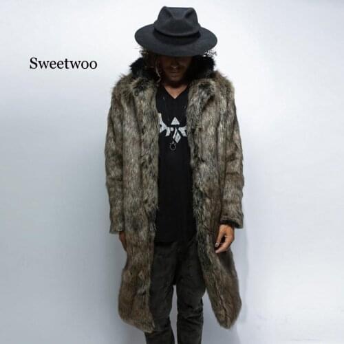 Winter Men Faux Fur Coat 2020 Casual Plus Size Women Hooded Faux Fox Fur Jacket Coat Bear Ear Warm Long Sleeve Jacke