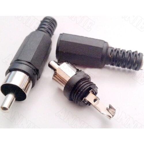 10pcs/lot Factory Wholesale RCA Male Connecting Terminal Welding Lotus Socket