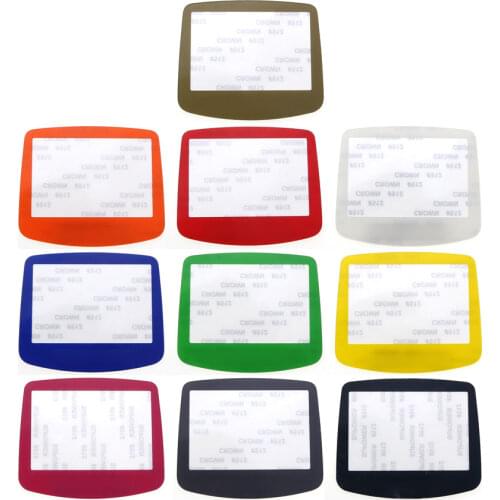 JCD 10PCS Plastic Lens For Gameboy Advance Screen Lens For GBA Lens Protector Cover W/ Adhensiveparts