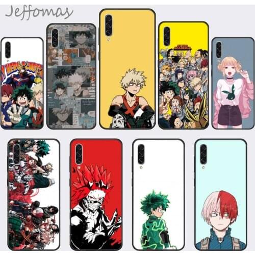 Anime My Hero Academia Coque Shell Phone Case For Samsung A 50 51 71 40 30 2018 J2 J7 prime J4 Plus S5 Note 9 10 Plus