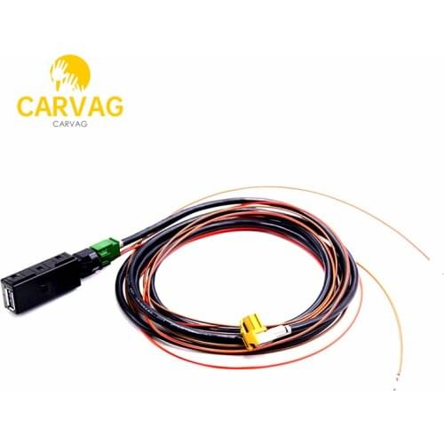 For VW CarPlay MDI MIB 2 DIS PRO UNIT RADIO USB AMI Install Plug Socket Switch Button Harness 5Q0 035 726 E