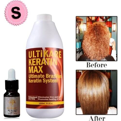 Hot Sale 8% Formalin 1000ml Brazilian Keratin Treatment Smoothing Moisturizer Repair Strong Curly Hair Free Shipping