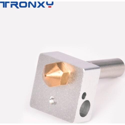 TRONXY 3D Printer Hotend Heated Block 20*20*10mm M6 Throat 7*31mm Nozzle 0.4mm HotEnd for 1.75mm Filament replace Parts for MK8
