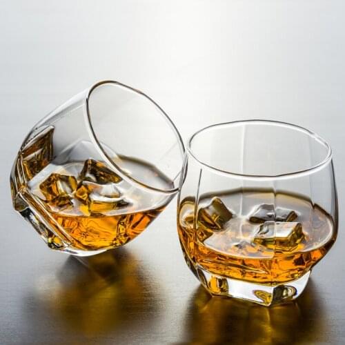 Imported glass whiskey glass set creative foreign wine glass spirits glass bar thickened beer glass