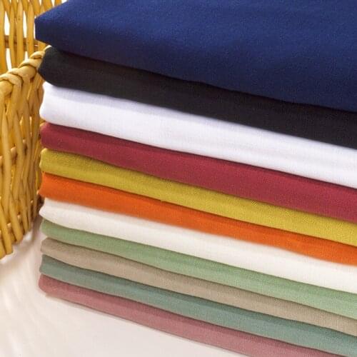 Linen Cotton Fabric For Patchwork Sewing Dyed Crepe Slub Dress Shirt Baby Fabrics Cloth Tissu Telas Textile 50x145cm D30