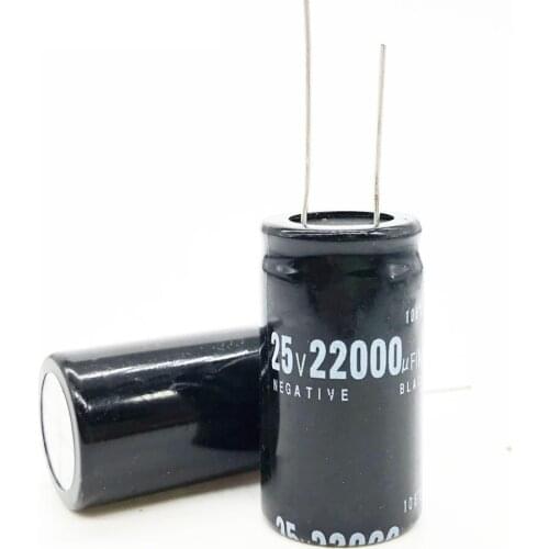Best quality 25V 22000UF aluminum electrolytic capacitor size 22*40mm 25V22000UF 20