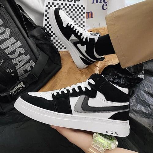 High-top Breathable Pu Mens Casual Shoes 44 Fashion 2021 Men Shoes Mens Sneakers Walking Sports Jogging Male Running Shoes