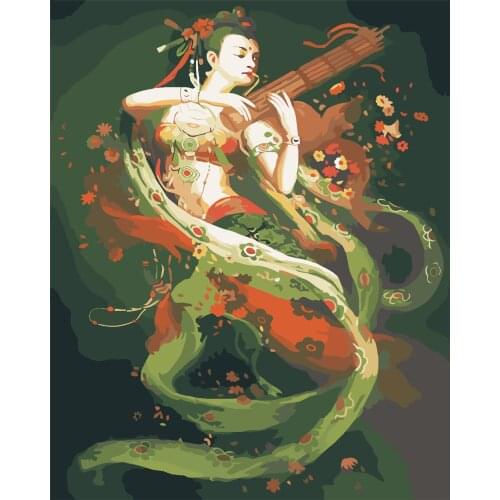 Dunhuang Shengxiao Painting By Numbers For Adults Natural Scenery Acrylic Peinture Pair Number Canvas Drawing Diy Landscape