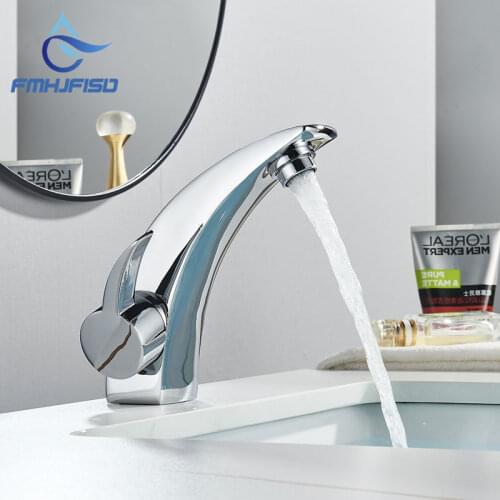 Wholesale And Retail Promotion Polished Chrome Brass Bathroom Basin Faucet Vanity Sink Hot Cold Mixer Tap
