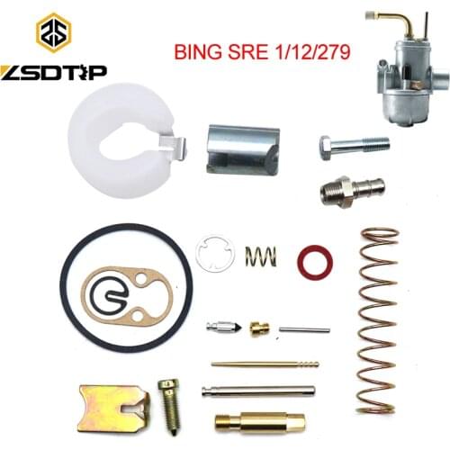ZSDTRP Carburetor Puch 12MM Repair Kit for BING SRE 1/12/279 Motorcycle Spare Parts Jets For BING Repair Kit
