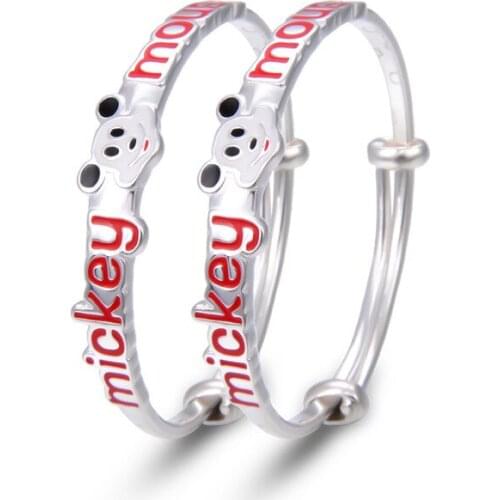 SA SILVERAGE Baby Bracelet Sterling S999 Childrens Bracelet Foot Auspicious Bracelet Jewelry Baby Hand Ornaments