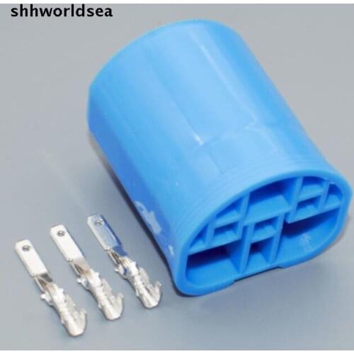 Shhworldsea 10Kit 9004 9007 HB5 Male connector HID Plug adaptor headlight socket kit