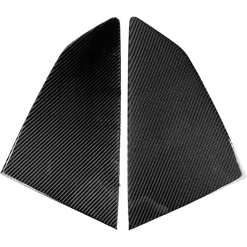 Replacement For Camaro 2017-2019 2pcs/set Rear Window Spoiler Side Wing Cover Trim Carbon Fiber Decor