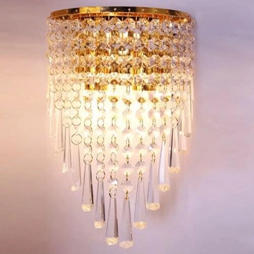 5W Modern Crystal Wall Light LED Wall Sconce Wall Lamp E14 Bedside Lamp AC220V