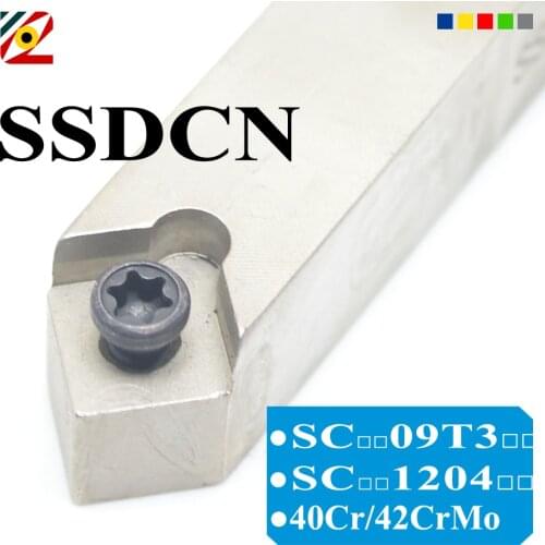 SSDCN1212H09 SSDCN1616H09 SSDCN2020K09 SSDCN2020K12 SSDCN2525M12 SSDCN CNC Lathe Cutter Turning Tool Holder SCMT09T304 120404