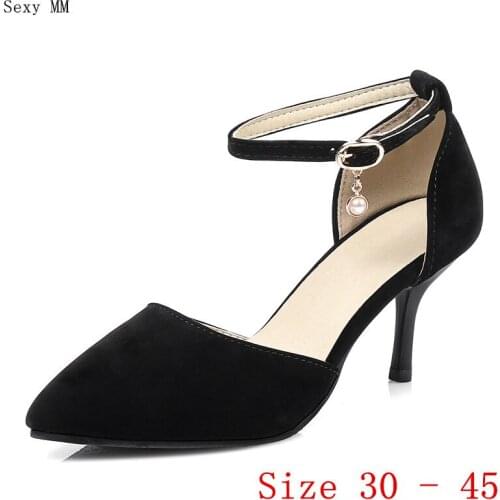 Sexy High Heels Women Pumps High Heel Shoes Woman Party Wedding Shoes Kitten Heels Small Plus Size 30 31 32 - 40 41 42 43 44 45