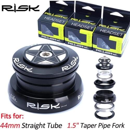 RISK Bike Bicycle 44mm Tapered / Straight Head Tube Frame 1 1/2" (28.6mm) 1 1/2" Front Fork Double Bearing External Headset